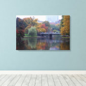 Boston Public Gardens Canvas Print Leinwanddruck (Insitu (Holzboden))