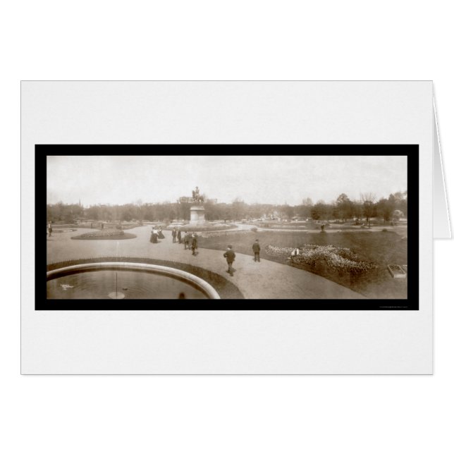 Boston Public Gardens Foto 1904 (Vorderseite (Horizontal))