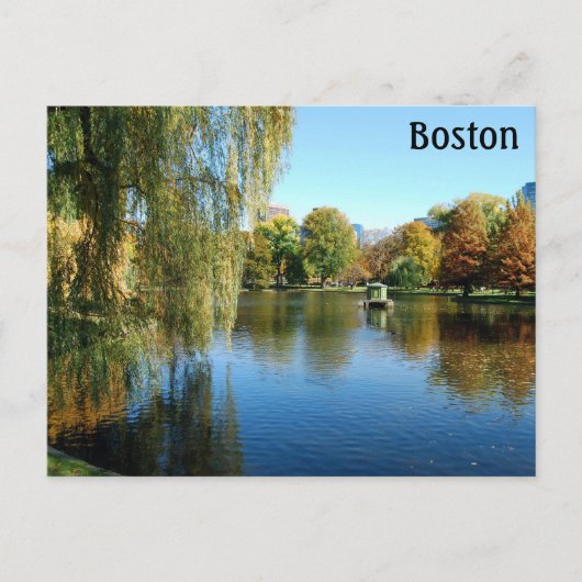 Boston Public Gardens, Massachusetts Postkarte (Vorderseite)