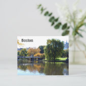 Boston Public Gardens, Massachusetts Postkarte (Stehend Vorderseite)