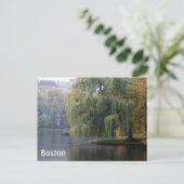 Boston Public Gardens Postkarte (Stehend Vorderseite)