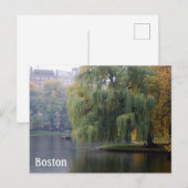 Boston Public Gardens Postkarte (Vorne/Hinten)