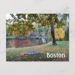 Boston Public Gardens Postkarte
