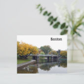 Boston Public Gardens Postkarte (Stehend Vorderseite)