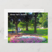 Boston Public Gardens Postkarten (Vorne/Hinten)