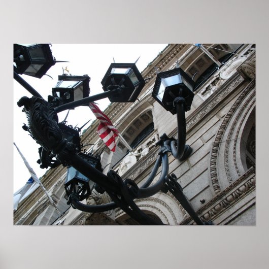 Boston Public Library Lampen Poster (Vorne)