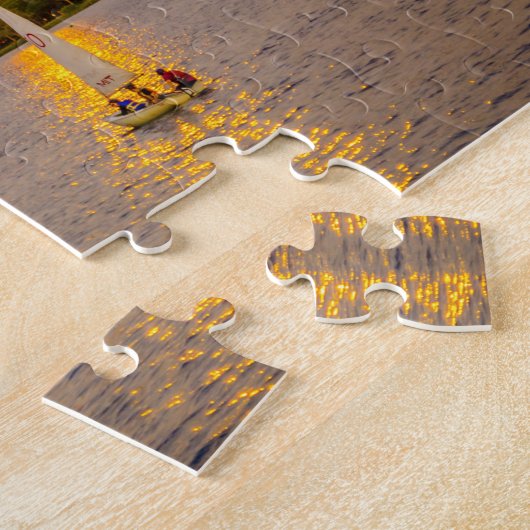 Boston Puzzle - Boston Skyline bei Sunset (Seite)