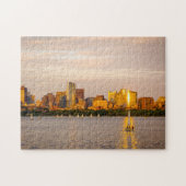 Boston Puzzle - Boston Skyline bei Sunset (Horizontal)
