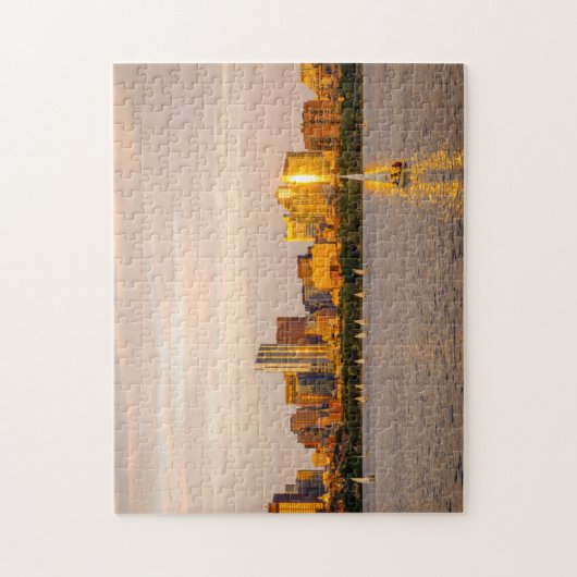 Boston Puzzle - Boston Skyline bei Sunset (Vertikal)