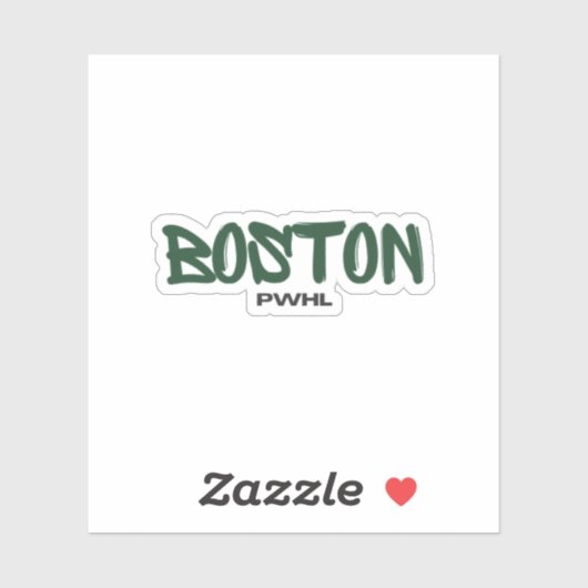 Boston PWHL Women's Hockey Aufkleber (Blatt)