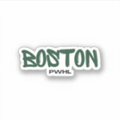 Boston PWHL Women's Hockey Aufkleber (Vorderseite)