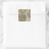Boston Quadratischer Aufkleber (Tasche)