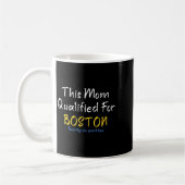 Boston Qualified Mama Funny Running Training Race  Kaffeetasse (Links)