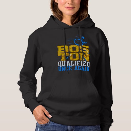 Boston Qualified Once Again Annual Running Trainin Hoodie (Vorderseite)
