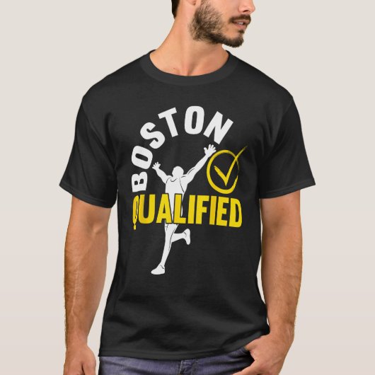 Boston Qualifier Proud Marathon Running T-Shirt (Vorderseite)