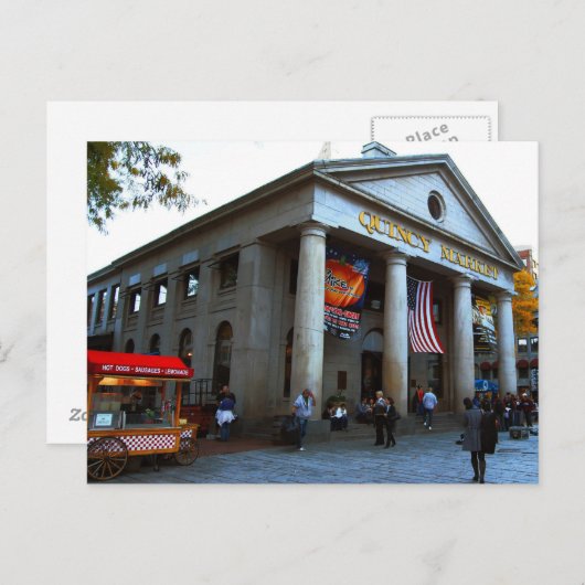 Boston Quincy Market Postcard Postkarte (Vorne/Hinten)