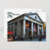 Boston Quincy Market Postkarte (Vorne/Hinten)