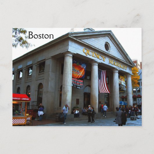 Boston Quincy Market Postkarte (Vorderseite)