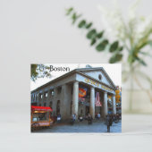 Boston Quincy Market Postkarte (Stehend Vorderseite)