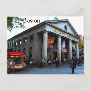 Boston Quincy Market Postkarte
