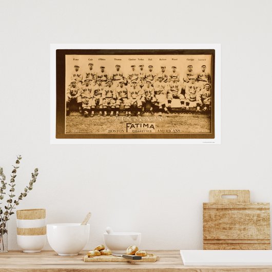 Boston Red Sox Baseball 1913 Poster (Küche)