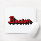 Boston Red und Black Mousepad (Mit Mouse)