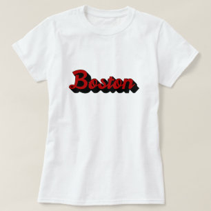 Boston Red und Black T-Shirt
