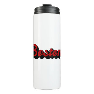 Boston Red und Black Thermosbecher