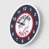 Boston regiert Baseball Clock Große Wanduhr (Winkel)