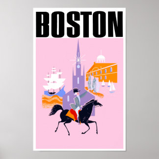 Boston-Reiseplakat Poster