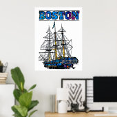 Boston-Reiseplakat Poster (Heimbüro)