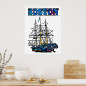 Boston-Reiseplakat Poster (Küche)