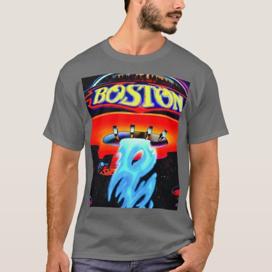 Boston Rockband Freund retro T-Shirt (Vorderseite)
