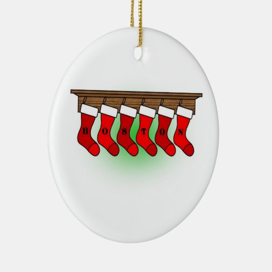 Boston-Rot-Verzierung Keramikornament (Rechts)