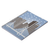 Boston-Schneeflocken Notizblock (Linke Seite)