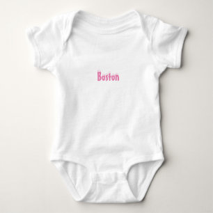 "Boston" - Schneerosa - Baby Strampler