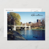 Boston-See Postkarte (Vorne/Hinten)