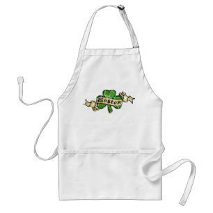 Boston Shamrock im Vintage-Stil Schürze