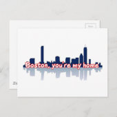 Boston Sie sind meine Zuhause Postkarte (Vorne/Hinten)