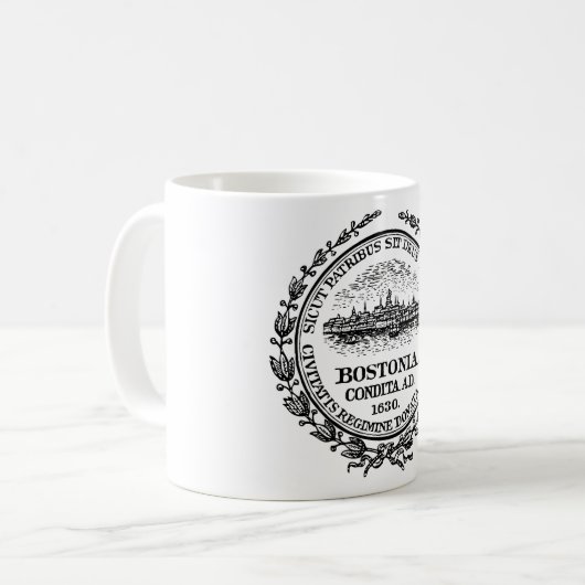 Boston-Siegel Kaffeetasse (Vorderseite Links)