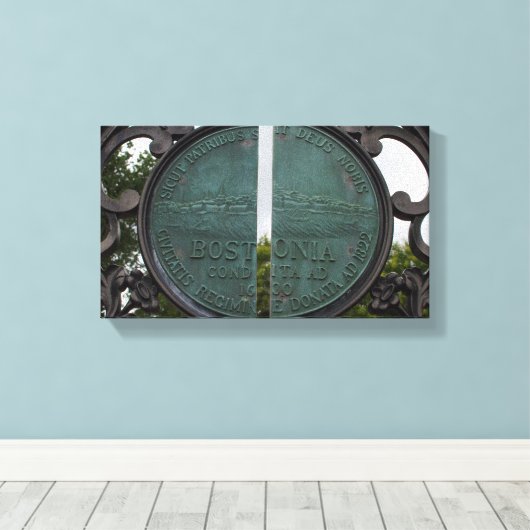 Boston-Siegel Leinwanddruck (Insitu (Holzboden))