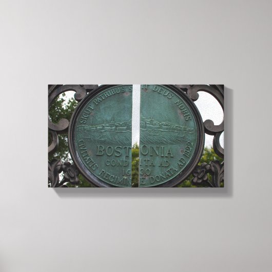 Boston-Siegel Leinwanddruck (Vorderseite)