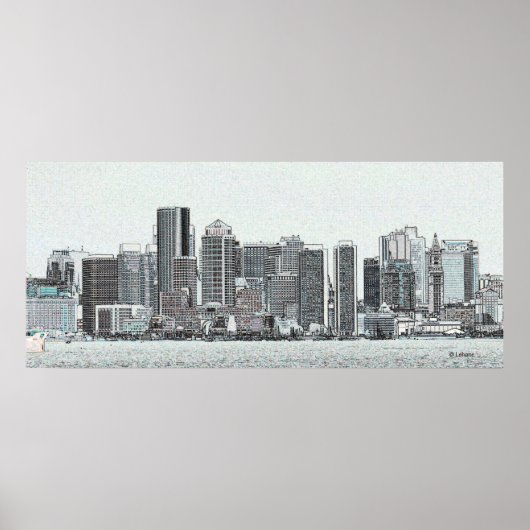Boston Sketch Poster (Vorne)