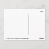 Boston Skyline bei Nacht Postkarte (Rückseite)