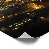 Boston Skyline bei Sunset Poster (Ecke)