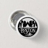 Boston Skyline Button (Vorne & Hinten)
