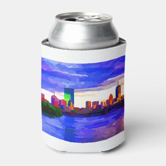 Boston Skyline Charles River Sunset Dosenkühler (Kanne Vorderseite)