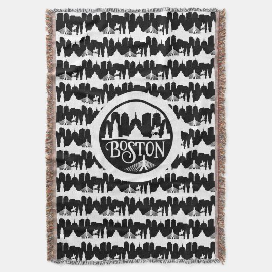 Boston Skyline Decke (Vorderseite Vertikal)