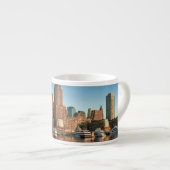 Boston-Skyline Espressotasse (Vorderseite Rechts)