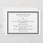 Boston Skyline Etched Gerahmt H Wedding Einladung (Rückseite)